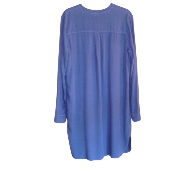 Splendid Dress with Chest Pocket Long Sleeve Blue Large - Picture 5 of 6